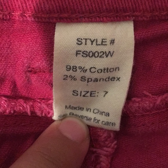 Hot pink booty shorts - Picture 2 of 2